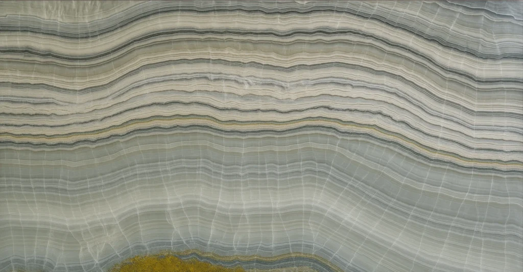 Full slab of Aura onyx by Bolder Image Stone.