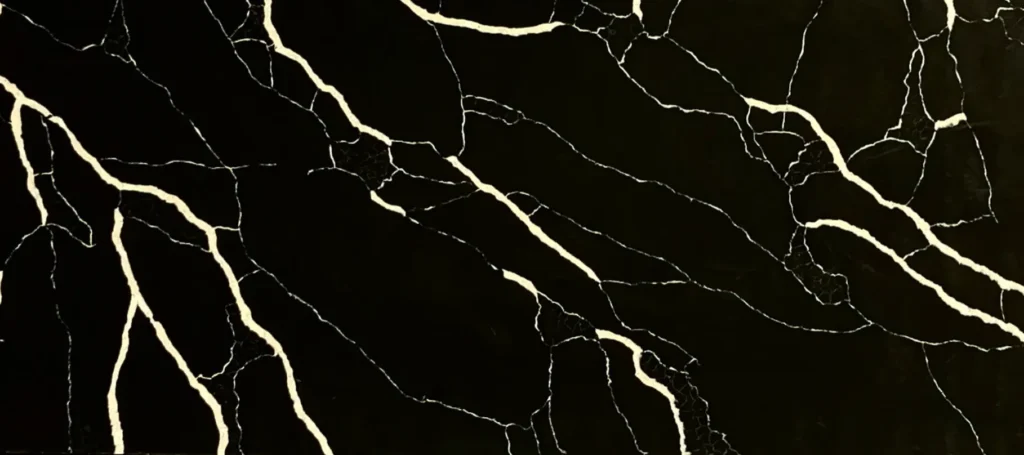 Full slab of Blanche noir by Bolder Image Stone.
