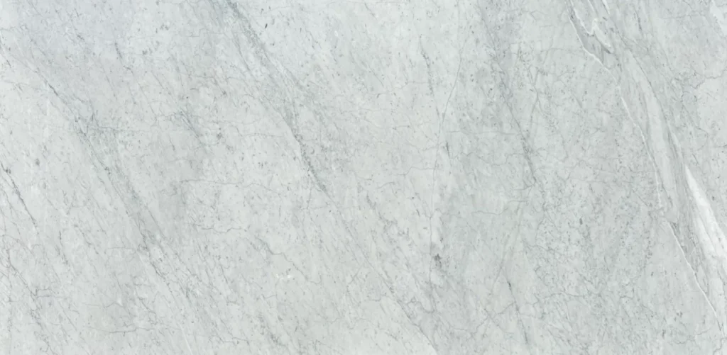 full slab of with carrara natural stone by bolder image stone.