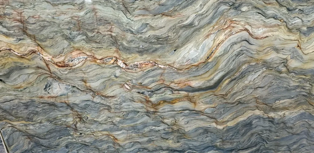 full slab of fusion blue by bolder image stone