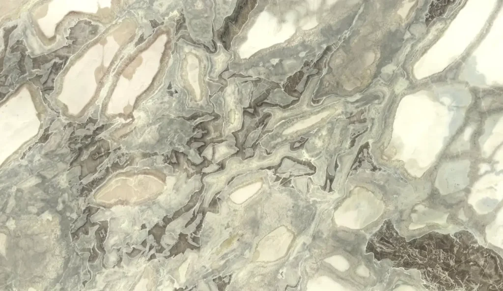 full slab of oyster white by bolder image stone