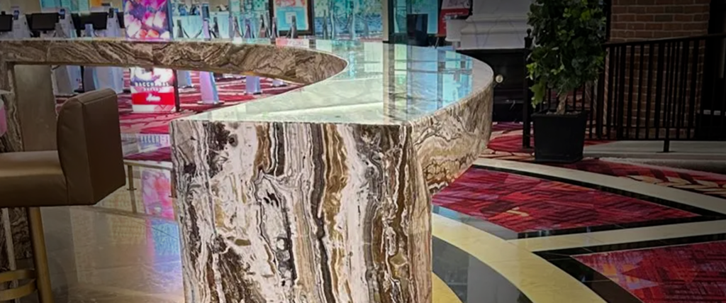 Onyx stone in kitchen